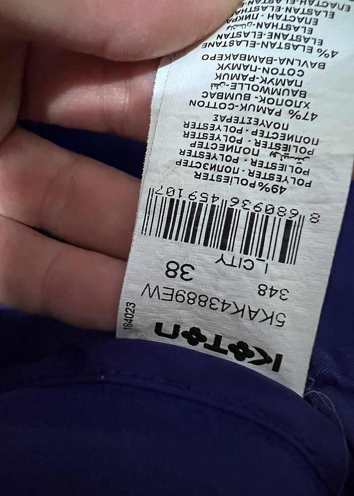 Koton marka mor renk kumaş pantolon - Görsel 4