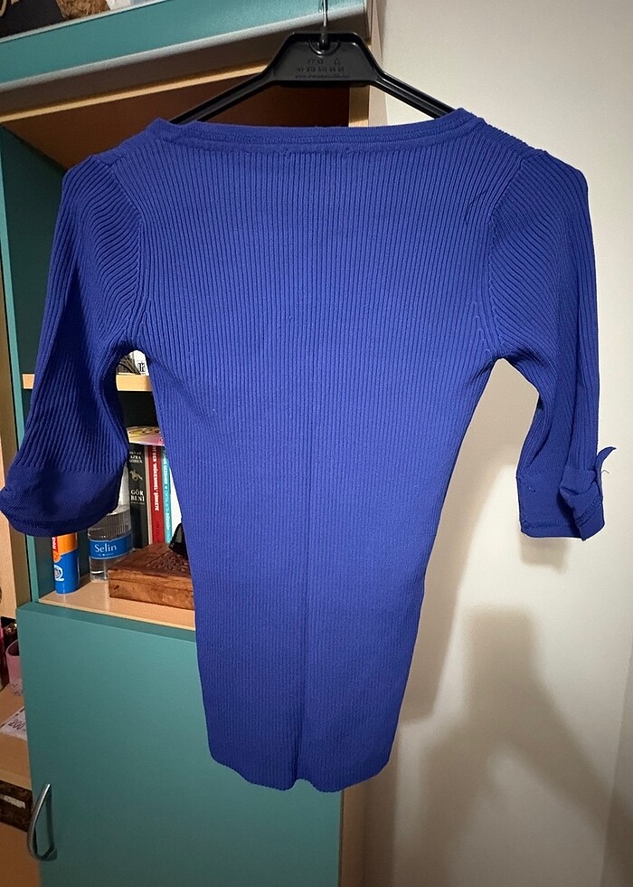 MANGO Marka yazlık triko bluz - Görsel 4