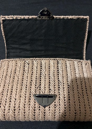 Bej Örgü Kadın Çanta - Görsel 3