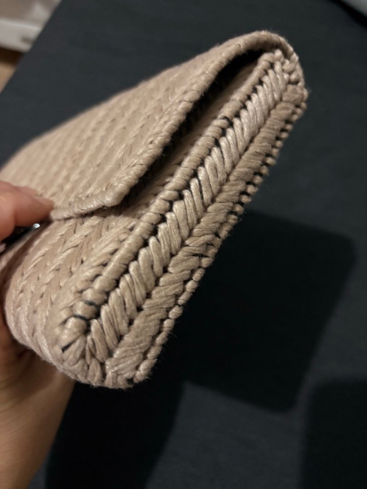 Bej Örgü Kadın Çanta - Görsel 5