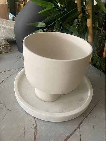  Beden beyaz Renk H&M home tasarım vazo