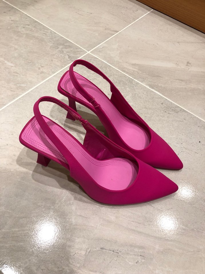 Stradivarious pembe Topuklu  Ayakkabı - Görsel 2