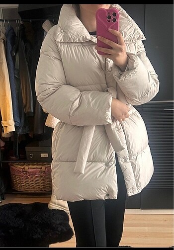 Mango şişme mont