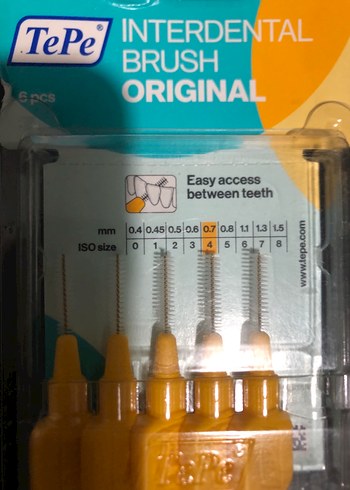 TePe Orijinal Arayüz Fırçası Boyut 4 Sarı - Görsel 2