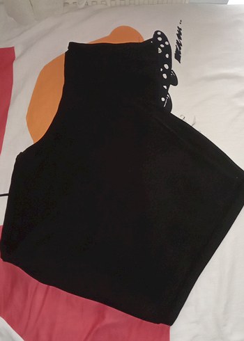 siyah bol paça pantolon