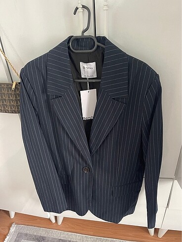Bershka çizgili blazer ceket