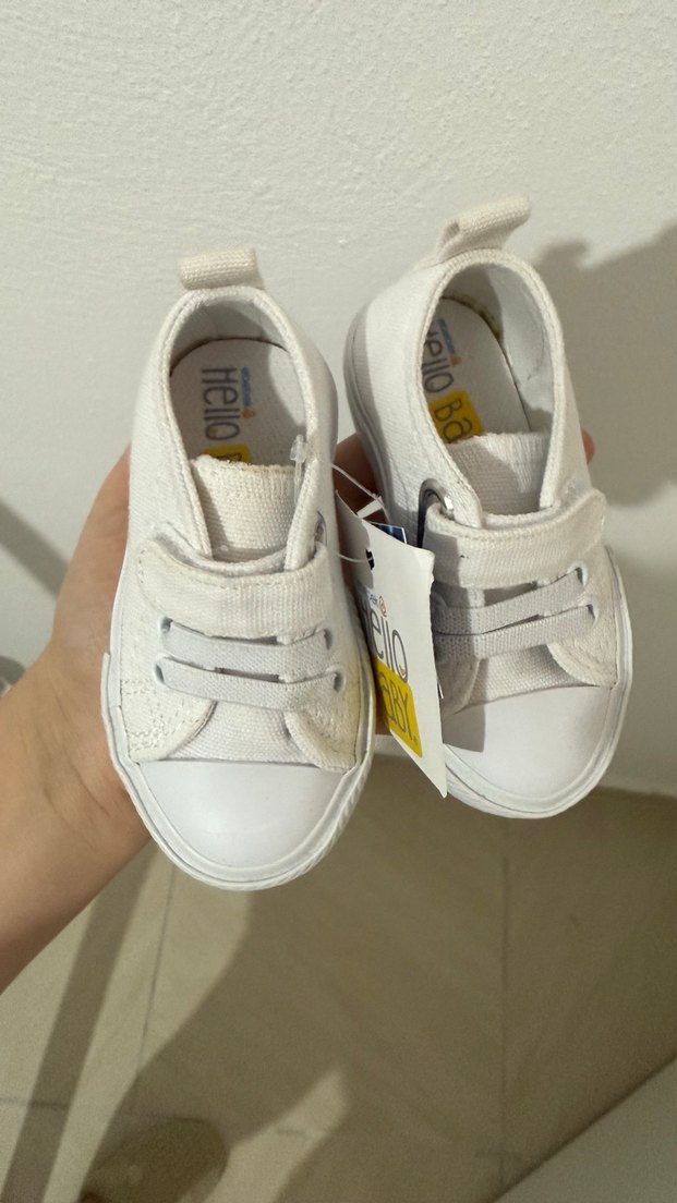 Erkek Çocuk Beyaz Cırt Cırtlı Spor Ayakkabı - Görsel 3