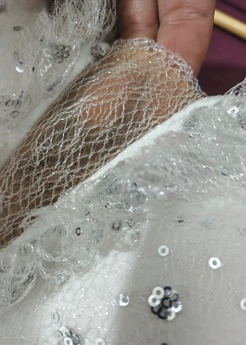 Straplez Uzun Beyaz A-Line Gelinlik - Görsel 5