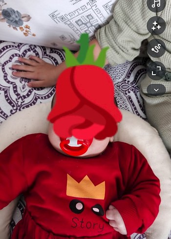 Kırmızı Baskılı Erkek Çocuk Sweatshirt takım - Görsel 3