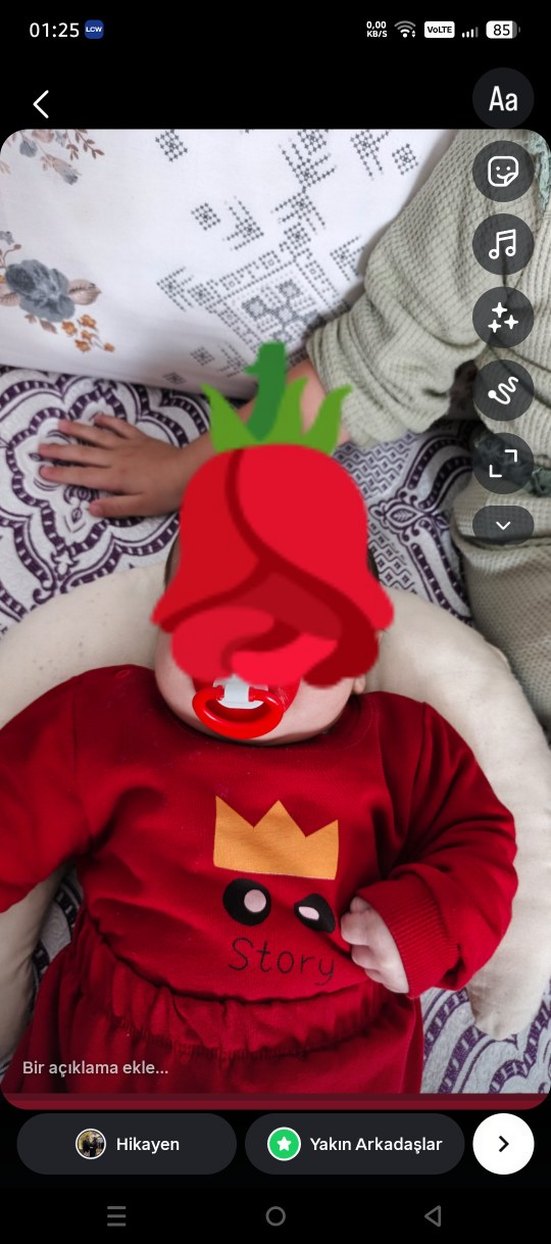 Kırmızı Baskılı Erkek Çocuk Sweatshirt takım - Görsel 3