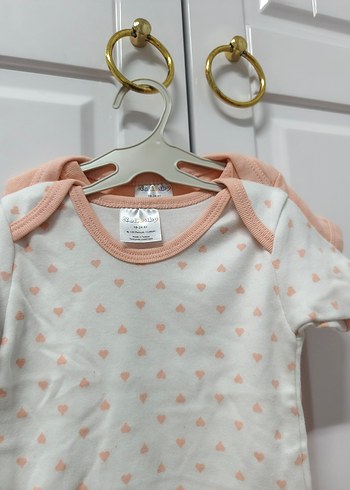 Bebek Kız Kısa Kollu Baskılı 2'li Body - Görsel 2