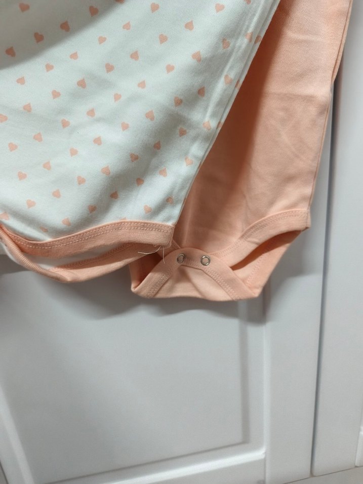 Bebek Kız Kısa Kollu Baskılı 2'li Body - Görsel 3