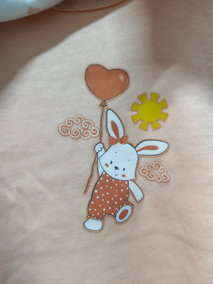 Bebek Kız Kısa Kollu Baskılı 2'li Body - Görsel 4