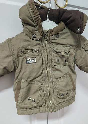 Kahverengi Erkek Çocuk Fermuarlı Ceket bebek mont - Görsel 2