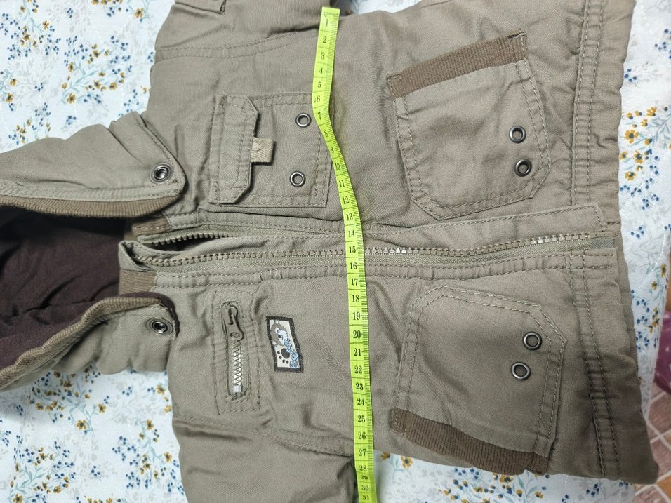 Kahverengi Erkek Çocuk Fermuarlı Ceket bebek mont - Görsel 5