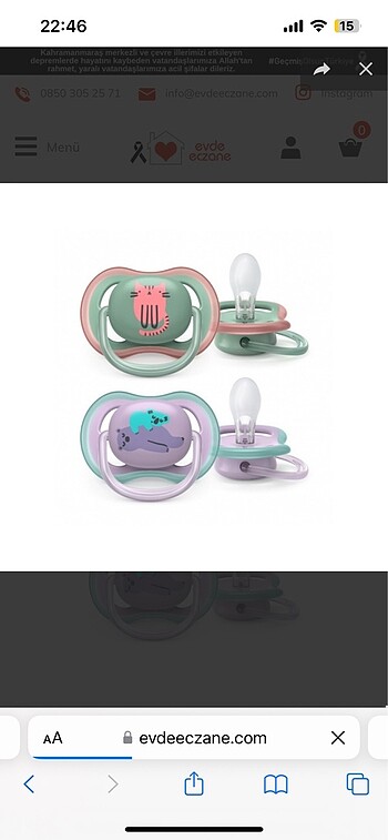 Philips Avent Ultra Air Emzik Serisi 6-18 Ay - kız