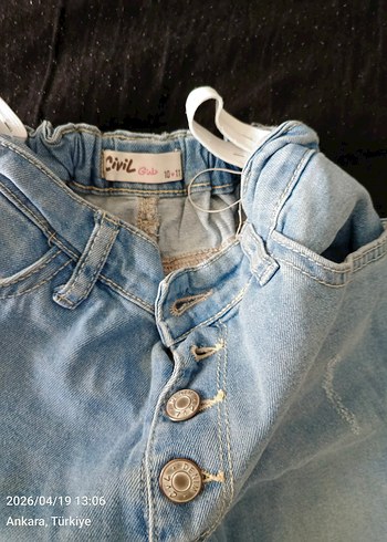 Civil Ciwil Cocuk Acik Mavi Denim Jean