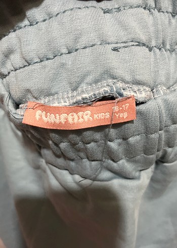 16-17 Yaş Beden mavi Renk Renk Bloklu Baskılı Kadın Sweatshirt