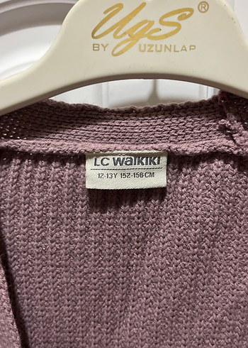 LC Waikiki Mor Örgü Kadın Hırka, Uzun Kollu, Rahat Kesim