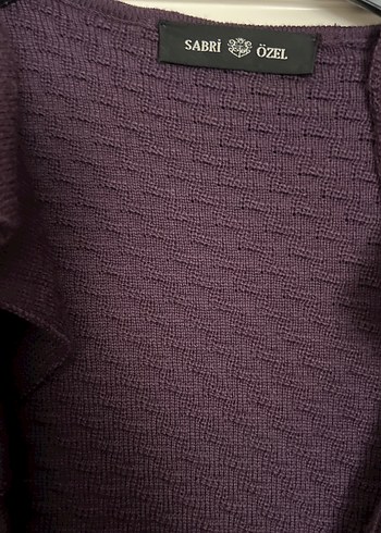 Uzun Kollu Mor Uzun Hırka - Görsel 3