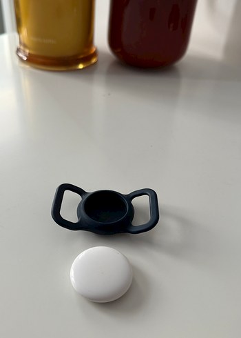 Airtag ve lacivert tasma tutucu - Görsel 3