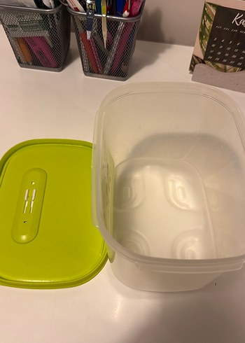 Tupperware sera 1.8 dikey Yeşil Kapaklı Plastik Saklama Kabı - Görsel 3