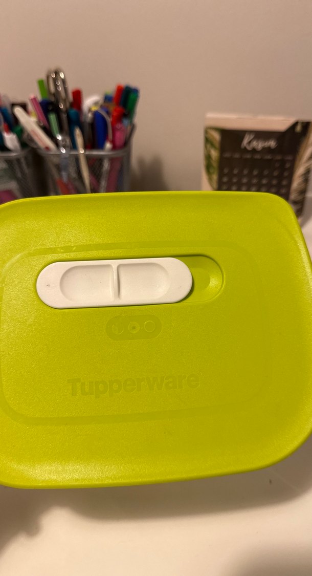 Tupperware sera 1.8 dikey Yeşil Kapaklı Plastik Saklama Kabı - Görsel 2