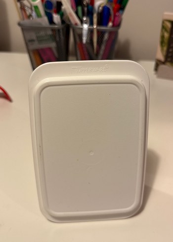 Tupperware Beyaz Plastik Kapaklı Tereyağı Kabı - Görsel 4