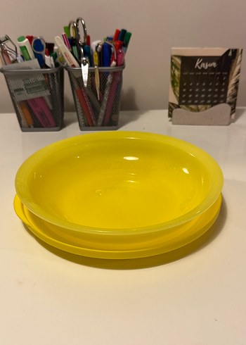 Tupperware 700 ml Sarı Plastik Mutfak Tablası - Görsel 3
