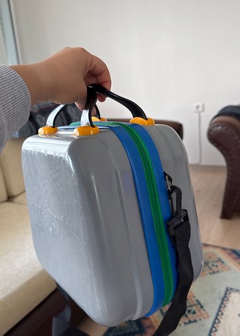 Gri Baskılı caps polo çanta - Görsel 4