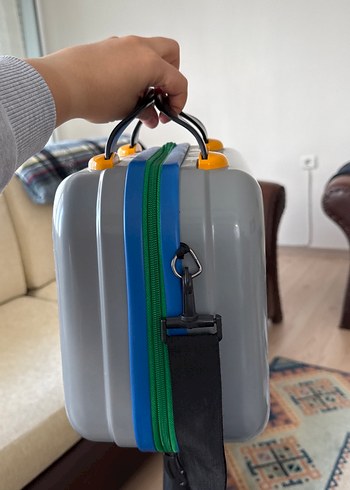 Gri Baskılı caps polo çanta - Görsel 2