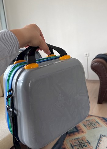 Gri Baskılı caps polo çanta - Görsel 3