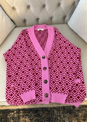 Touche Prive Pembe Hırka - Görsel 4