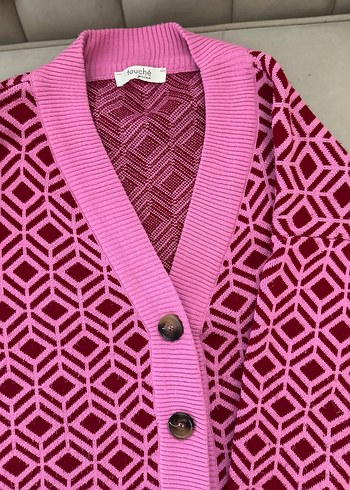 Touche Prive Pembe Hırka - Görsel 7