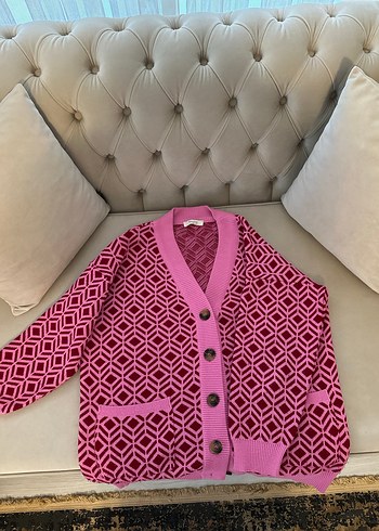 Touche Prive Pembe Hırka - Görsel 5