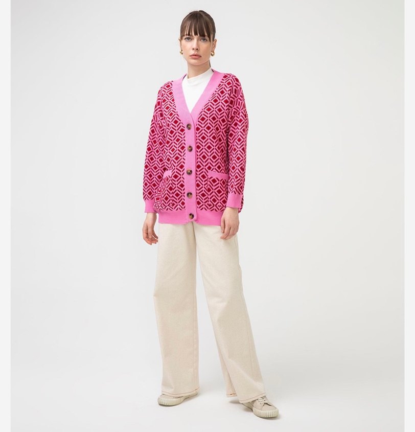 Touche Prive Pembe Hırka - Görsel 3