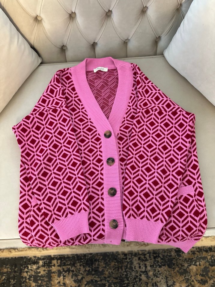 Touche Prive Pembe Hırka - Görsel 4