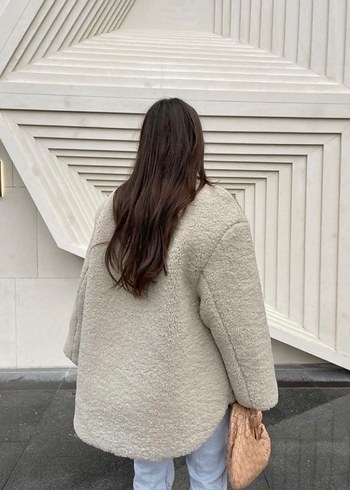 Mango Çift Taraflı Peluş Mont - Görsel 5