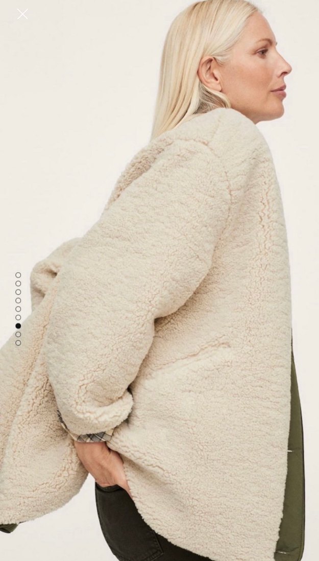 Mango Çift Taraflı Peluş Mont - Görsel 3