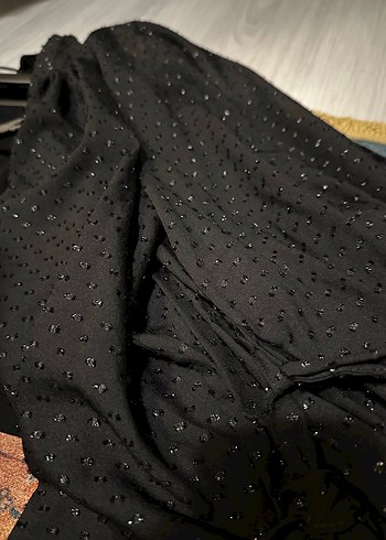 Suwen Siyah Uzun Kadın Sabahlık - Görsel 4