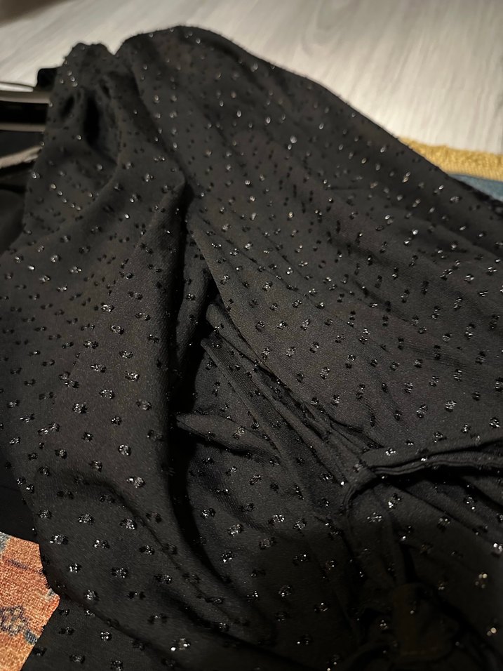 Suwen Siyah Uzun Kadın Sabahlık - Görsel 4