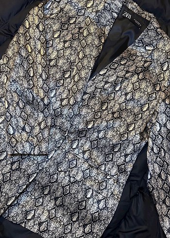 Yılan Desenli Kadın Blazer Ceket - Görsel 3