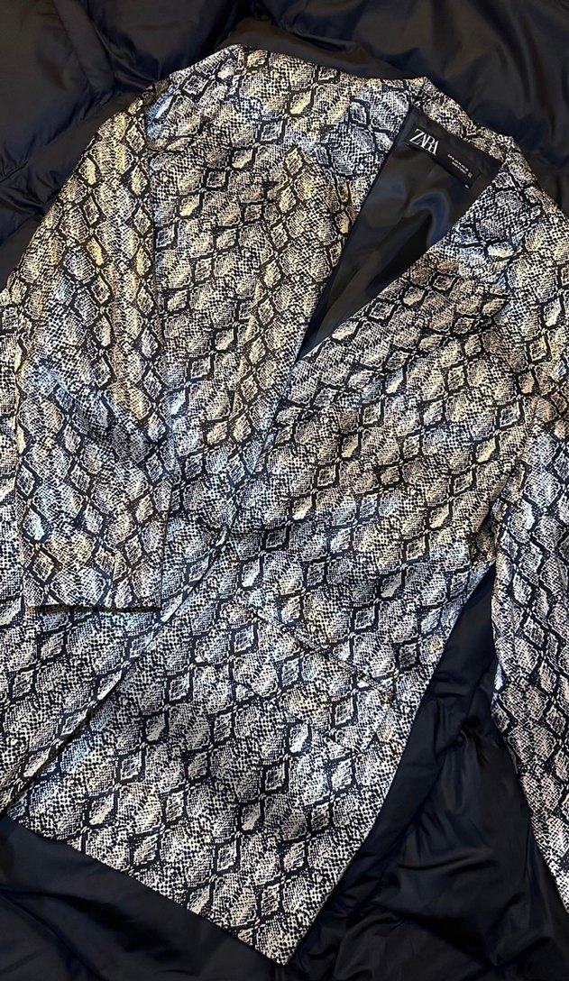 Yılan Desenli Kadın Blazer Ceket - Görsel 3