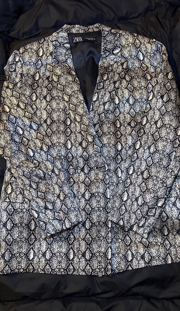 Yılan Desenli Kadın Blazer Ceket - Görsel 4