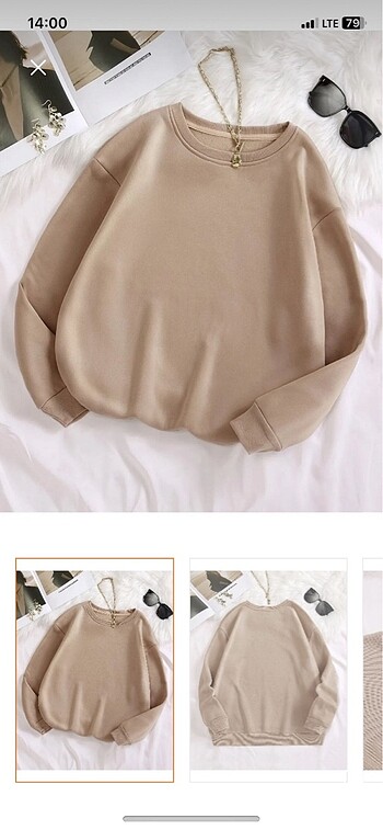Bej Sweatshirt