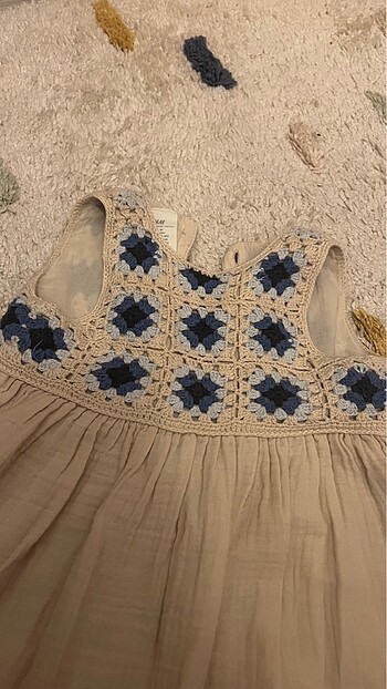 12-18 Ay Beden ten rengi Renk H&M keten elbise
