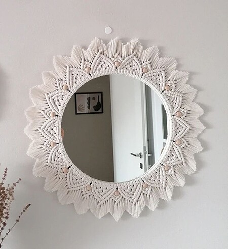 Makrome ayna 30 cm