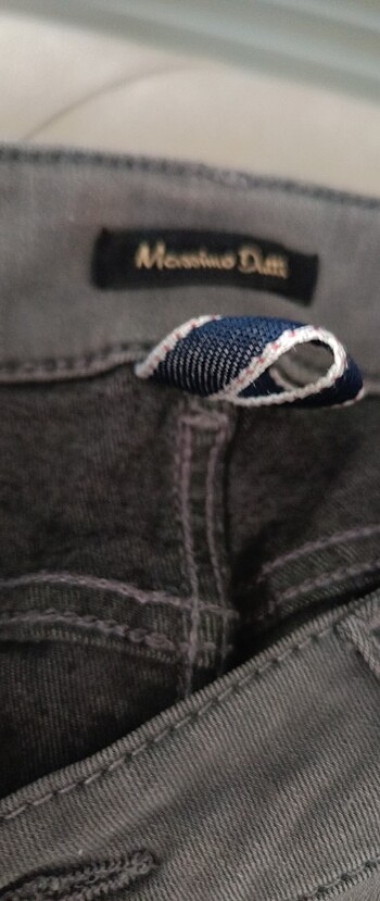 Massimo Dutti Massimo Dutti, gri skiny jeans, yüksek bel