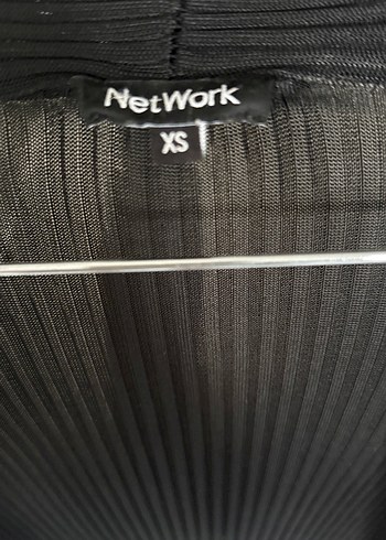 Network Network Triko Uzun Siyah Hırka