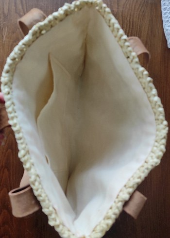 Örgü hasır çanta vintage - Görsel 3